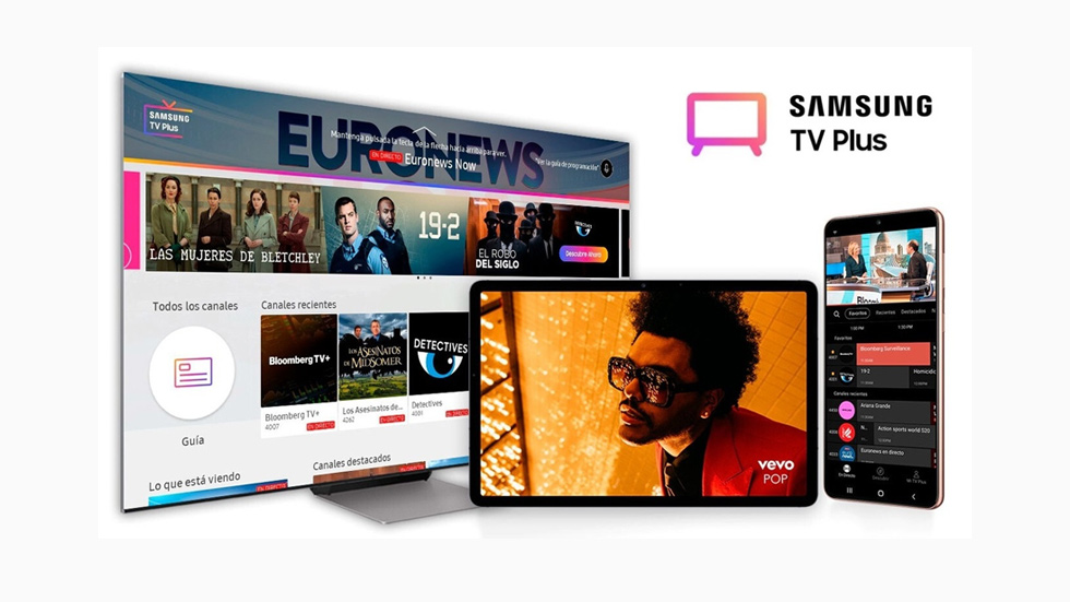 Nuevo diseño de Samsung TV Plus ahora te permite ver tele en la nevera