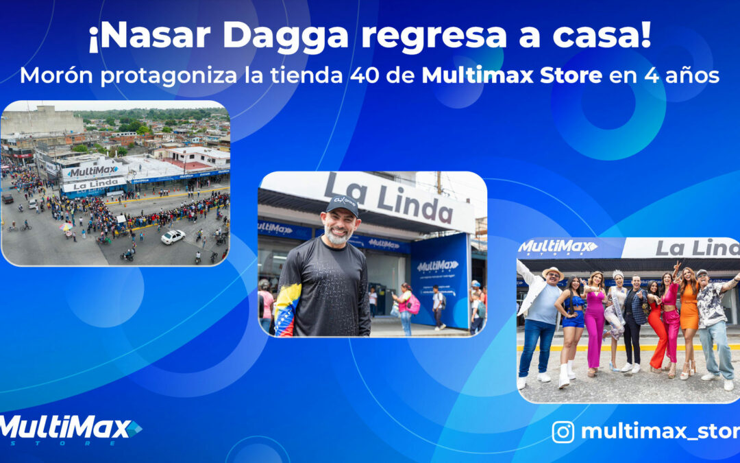 ¡Nasar Dagga regresa a casa! Morón protagoniza la tienda 40 de Multimax Store en 4 años
